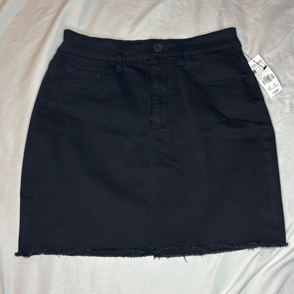 Garage black denim mini skirt size XS